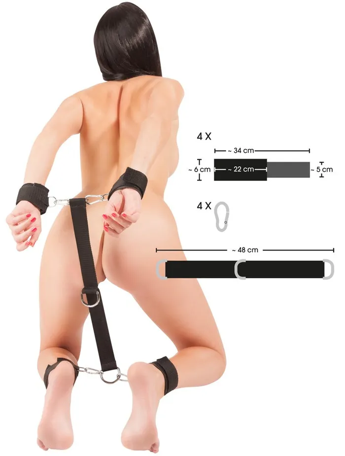 Bad Kitty Restraints | Handcuffs and Ankle Cuffs Set