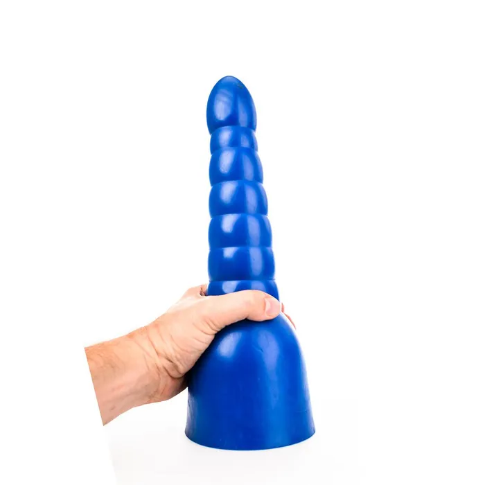 Dildos | All Black All Blue - Geribbelde Anaal Dildo - 34 x 11 cm - Blauw Dildos | All Black All Blue - Geribbelde Anaal Dildo - 34 x 11 cm - Blauw