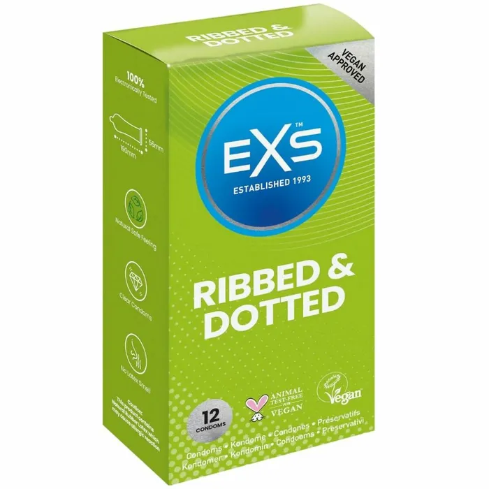 Female Sex Toys EXS Preservativi EXS Ribbed 12 Unit