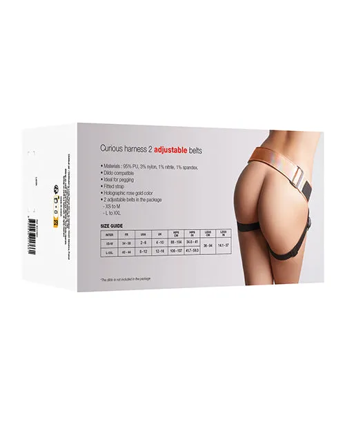 Female Sex Toys | Strap-On-Me Strap On Me Leatherette Curious Harness - Rose Gold Holographic Female Sex Toys | Strap-On-Me Strap On Me Leatherette Curious Harness - Rose Gold Holographic