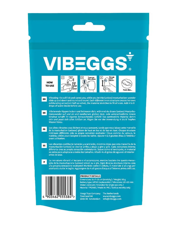Female Sex Toys | VIBEGGS VIBEGGS - Twisty Tongues - Vibrerende Masturbatie Sleeve èn Vinger Vibrator - Wit