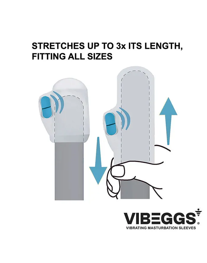 Female Sex Toys | VIBEGGS VIBEGGS - Twisty Tongues - Vibrerende Masturbatie Sleeve èn Vinger Vibrator - Wit