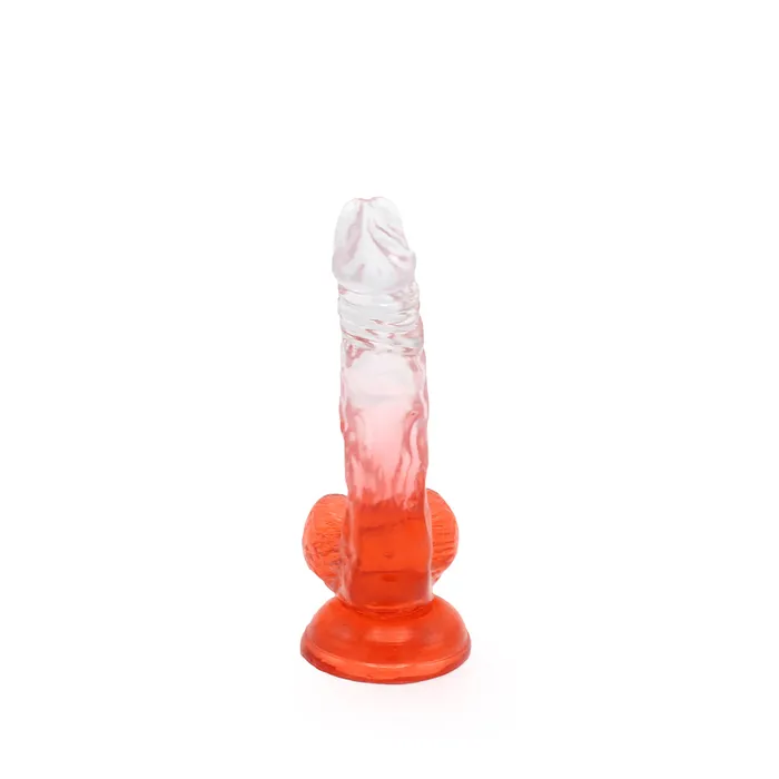 Kiotos COX Dildos | Kiotos Cox Color - Gekleurde Dildo 03 - 17,5 x 3,2 cm - Transparant/Rood