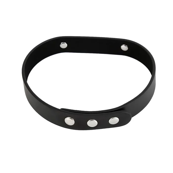Kiotos Kiotos - Luxe PU Leren Collar Met naamplaatje SLAVE | Anal