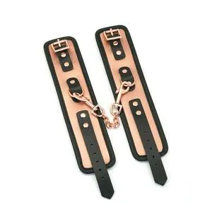Liebe Seele - Rose Gold Memory - Exclusieve Leren Polsboeien - Met voering Van Ultrazacht Fluweel - Rosé Goud | Liebe Seele Vibrators