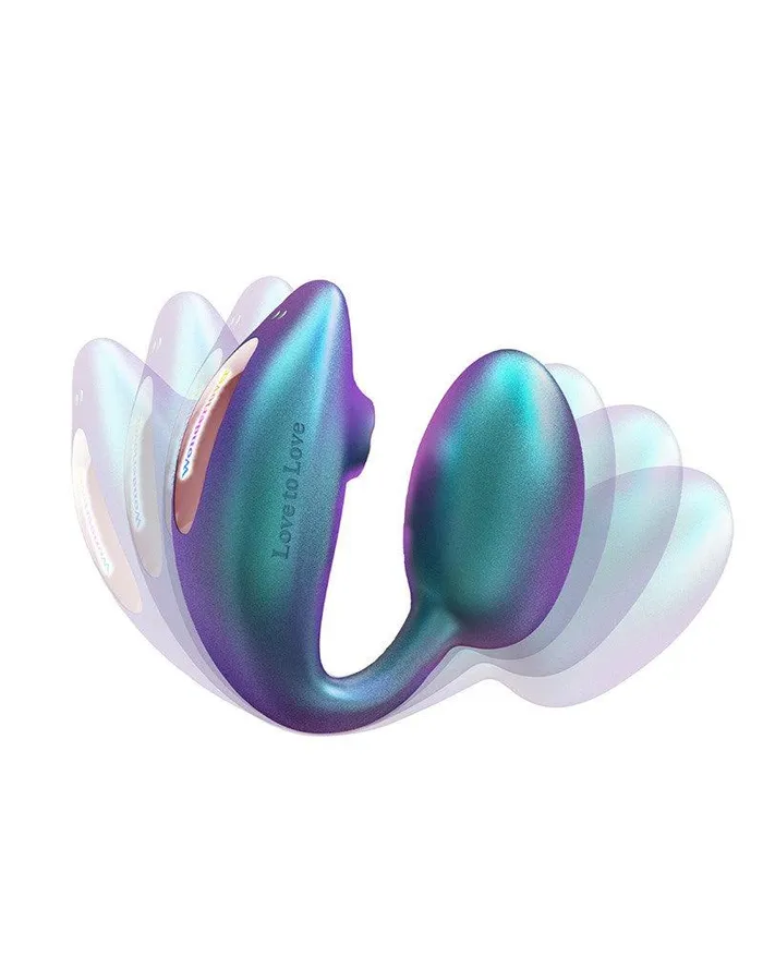 Love to Love Love to Love - Wonderlover - Luchtdruk Vibrator en G-spot Vibrerend Eitje - Turquoise | Vibrators