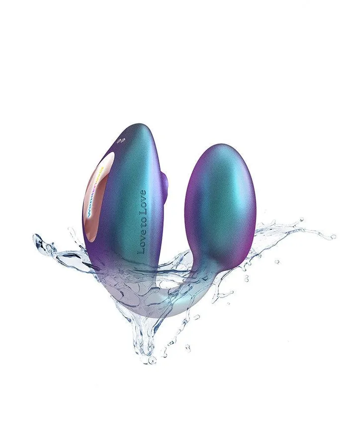 Love to Love Love to Love - Wonderlover - Luchtdruk Vibrator en G-spot Vibrerend Eitje - Turquoise | Vibrators