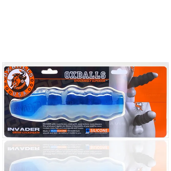 Male Sex Toys | Oxballs (D) Oxballs - Invader - Penis Sleeve - Blauw Ice