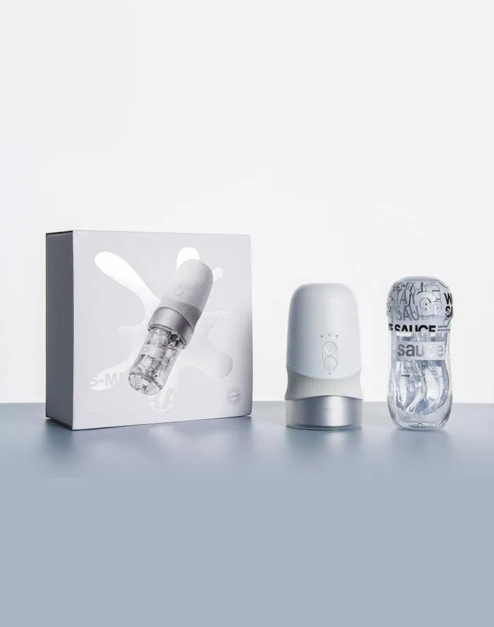 Male Sex Toys | Sauce - Extra Sauce - Elektronische Masturbator Plus White Sauce Masturbator Sleeve - Met 5D Touch Sensor - Sauce