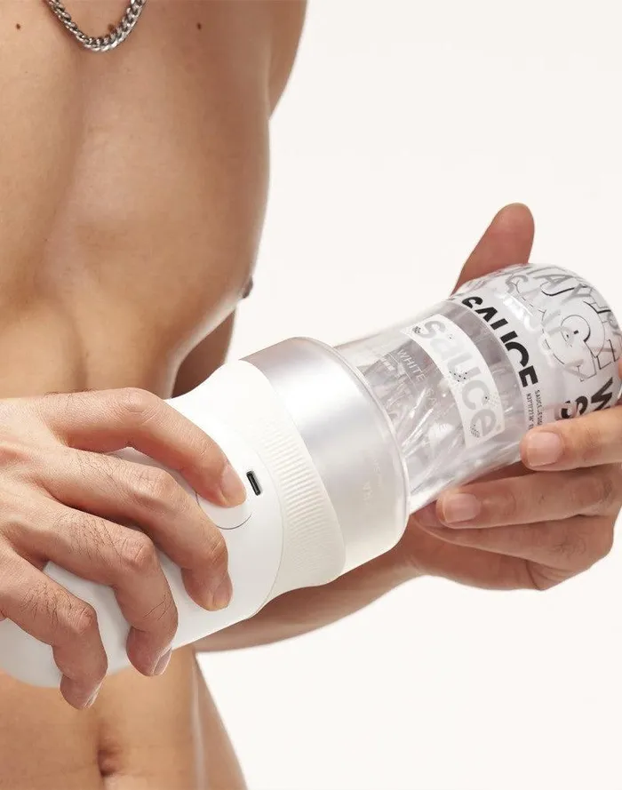 Male Sex Toys | Sauce - Extra Sauce - Elektronische Masturbator Plus White Sauce Masturbator Sleeve - Met 5D Touch Sensor - Sauce
