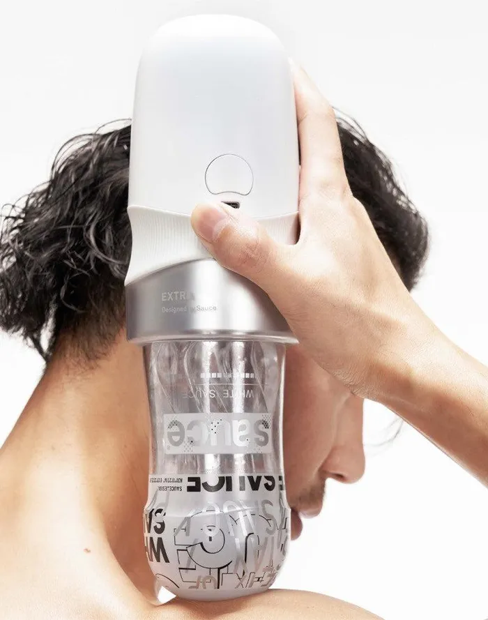 Male Sex Toys | Sauce - Extra Sauce - Elektronische Masturbator Plus White Sauce Masturbator Sleeve - Met 5D Touch Sensor - Sauce