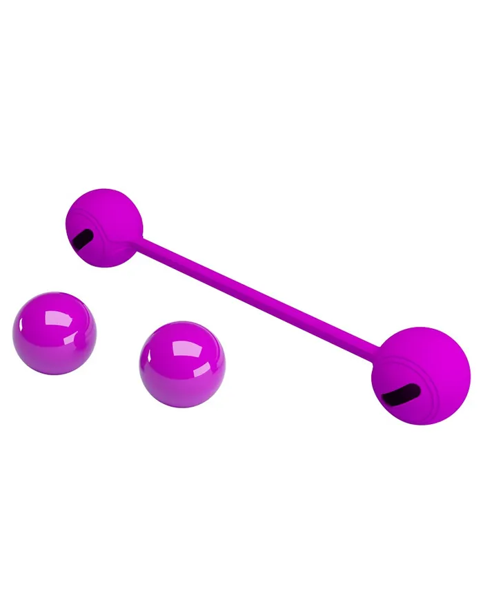 Pretty Love Vibrators | Pretty Love - Kegel Ball III - Vaginale bekkenbodem training Balletjes Met Metalen kogels - Roze
