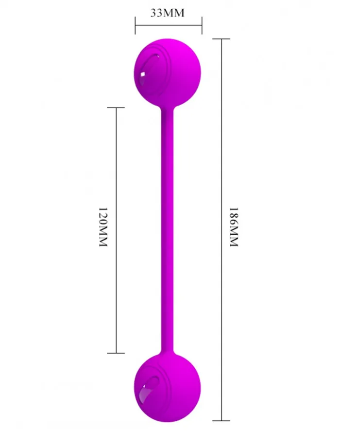 Pretty Love Vibrators | Pretty Love - Kegel Ball III - Vaginale bekkenbodem training Balletjes Met Metalen kogels - Roze