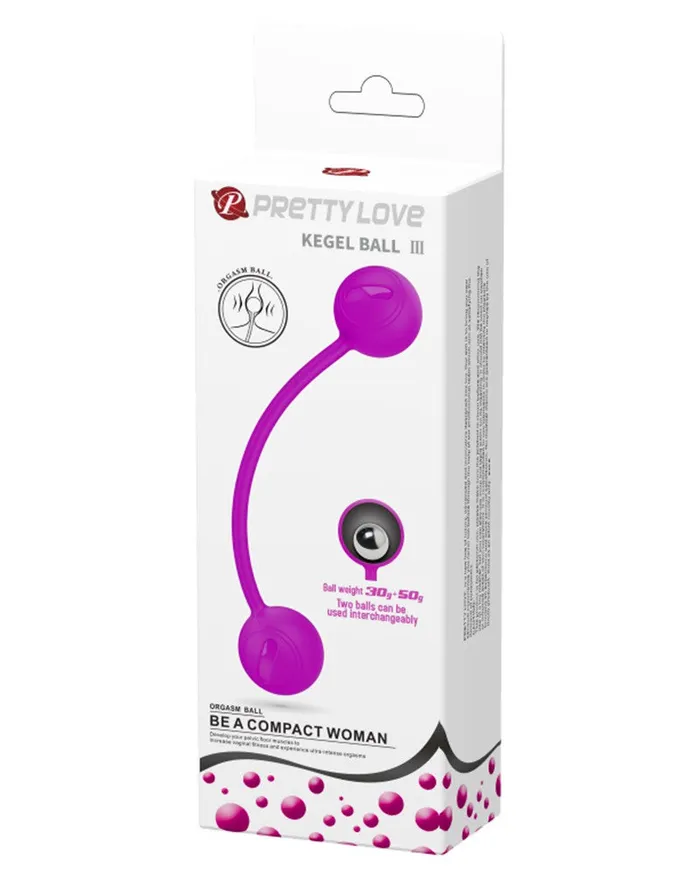 Pretty Love Vibrators | Pretty Love - Kegel Ball III - Vaginale bekkenbodem training Balletjes Met Metalen kogels - Roze