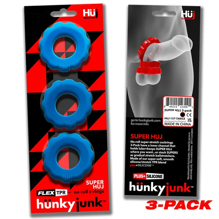 Super Huj 3-Pack Cockrings | Oxballs Male Sex Toys