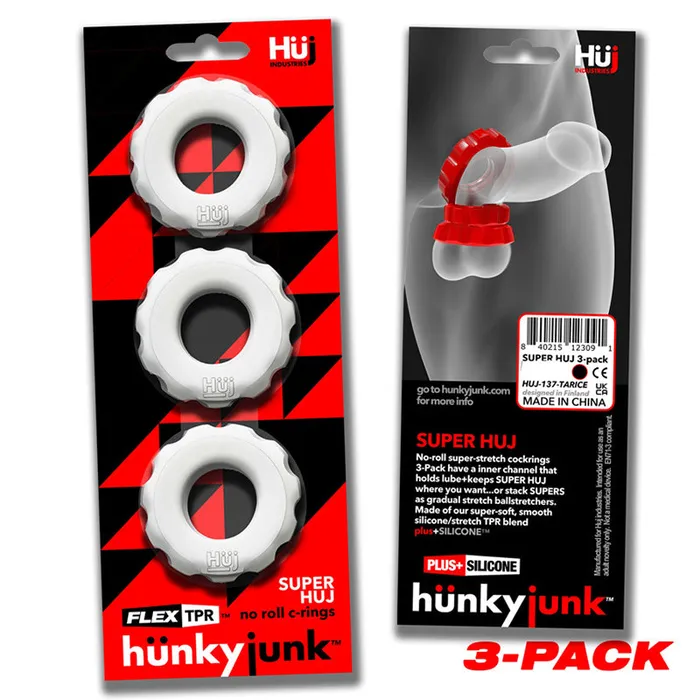 Super Huj 3-Pack Cockrings | Oxballs Male Sex Toys