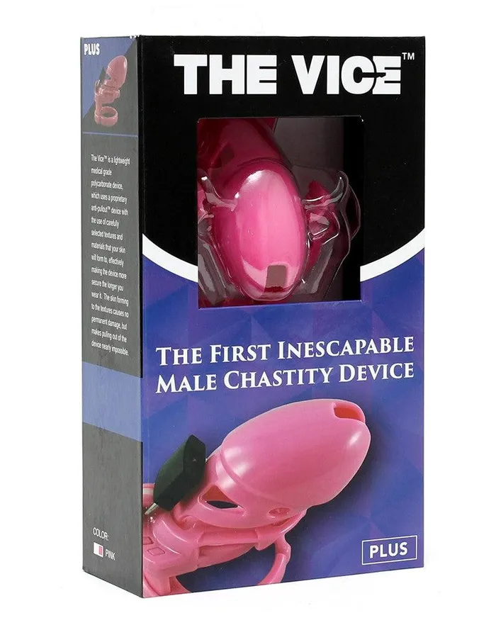 The Vice - Kuisheidskooi - Peniskooi - Chastity Cage - Roze - Verkrijgbaar in de Maten Mini Standaard en Plus | The Vice Male Sex Toys