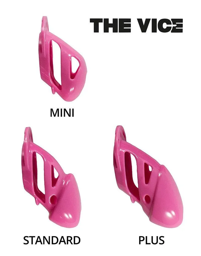 The Vice - Kuisheidskooi - Peniskooi - Chastity Cage - Roze - Verkrijgbaar in de Maten Mini Standaard en Plus | The Vice Male Sex Toys