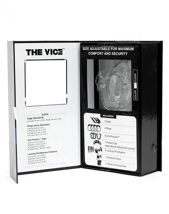 The Vice - Kuisheidskooi - Peniskooi - Chastity Cage - Roze - Verkrijgbaar in de Maten Mini Standaard en Plus | The Vice Male Sex Toys