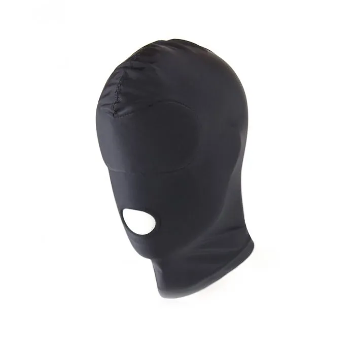 Vibrators Zwarte BDSM Hood Van Spandex Met Mondopening Kiotos