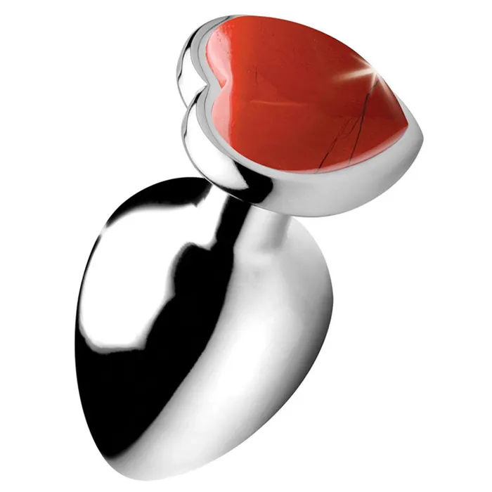 XR Brand Anal | Gemstones Red Jasper Heart Anal Plug