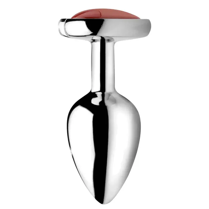 XR Brand Anal | Gemstones Red Jasper Heart Anal Plug