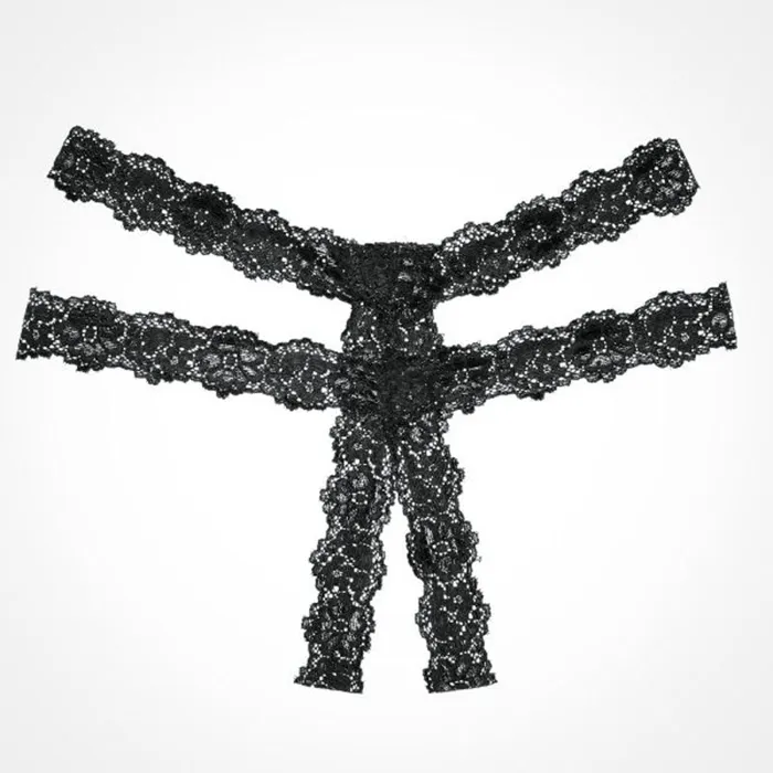 Allure Lingerie Anal Adore Southern Rhapsody Panty One Size Black