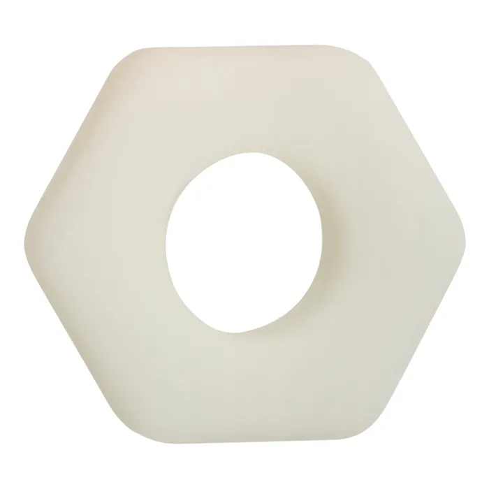 Alpha GlowintheDark Liquid Silicone Prolong Sexagon Ring White CalExotics Female Sex Toys Alpha GlowintheDark Liquid Silicone Prolong Sexagon Ring White CalExotics Female Sex Toys