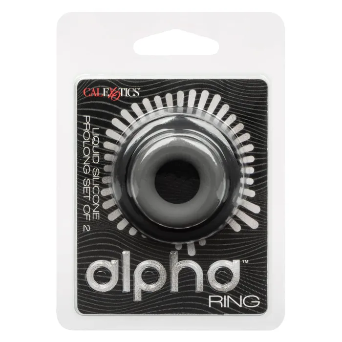 Anal | Calexotics Alpha Liquid Silicone Prolong Set of 2 - Black/gray Anal | Calexotics Alpha Liquid Silicone Prolong Set of 2 - Black/gray
