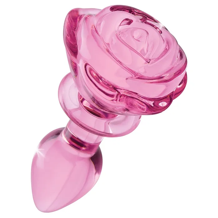 Anal | Holiday Booty Sparks Pink Rose Glass Anal Plug-Small Anal | Holiday Booty Sparks Pink Rose Glass Anal Plug-Small