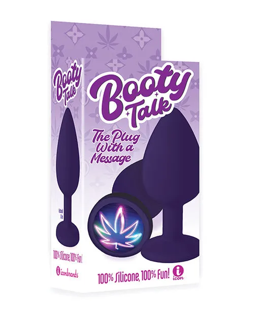 Anal Icon The 9s Booty Calls Neon Leaf Plug Purple