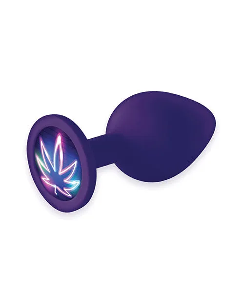 Anal | Icon The 9's Booty Calls Neon Leaf Plug - Purple