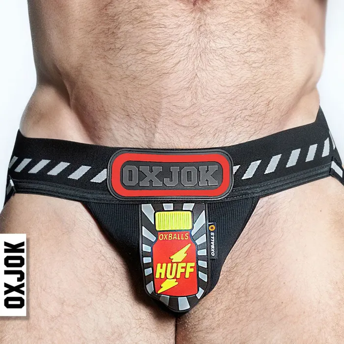 Anal | Oxjok Pjocker 3d Rubber Patch Pouch Black/red Medium Anal | Oxjok Pjocker 3d Rubber Patch Pouch Black/red Medium