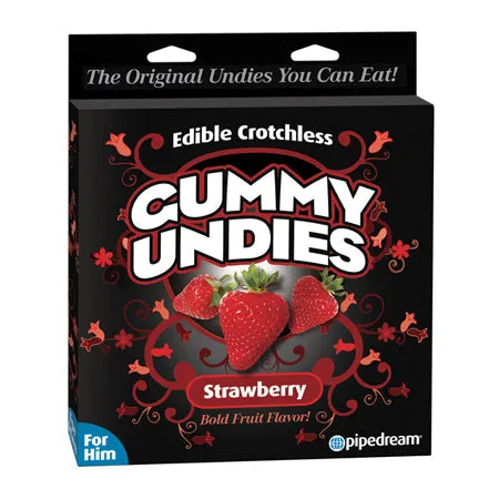 Anal PD Products Pipedream Edible Crotchless Gummy Undies For Him Strawberry Flavor