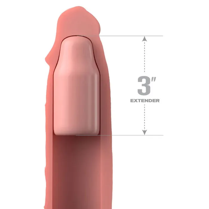 Anal | Pipedream Fantasy X-Tensions Elite 9 Inch Sleeve With 3 Inch Plug - Light Anal | Pipedream Fantasy X-Tensions Elite 9 Inch Sleeve With 3 Inch Plug - Light