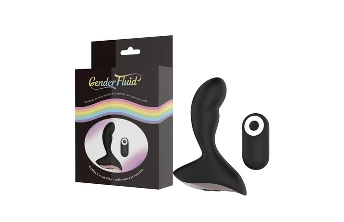 Anal | Sale Specials Gender Fluid Rumble Anal Vibrator - Black