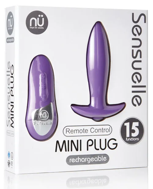 Anal Sensuelle Remote Control Rechargeable Mini Plug Novel Creations Usa