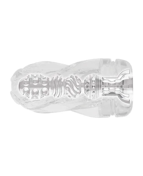 Anal | Zero Tolerance Swirl Stroker - Clear/blue - Evolved Novelties