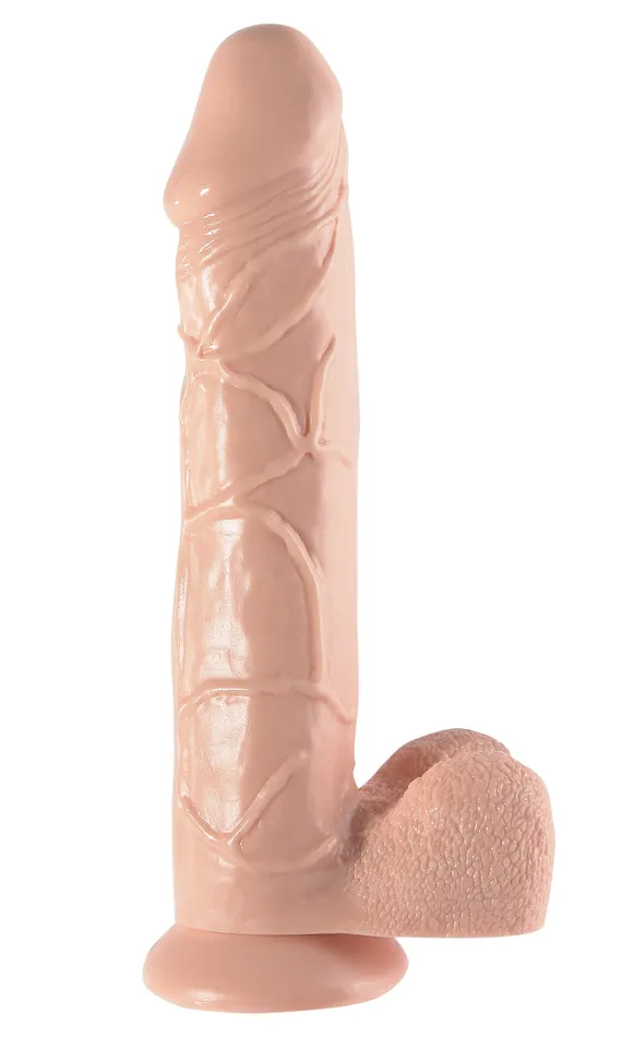 Basix 12 Inch Mega Dildo Flesh Pipedream Dildos