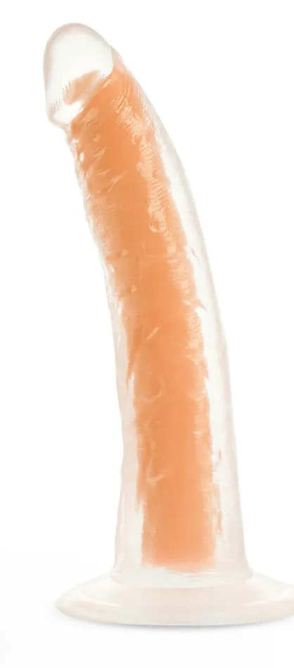 Blush Dildos | Neo Elite Glow in the Dark - Lavo - 7 Inch  Silicone Dual Density Dildo - Neon Orange