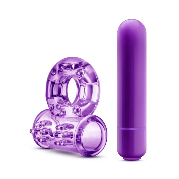 Blush Novelties Couples | Play With Me - Couples Play - Vibrating Cock Ring - Purple Blush Novelties Couples | Play With Me - Couples Play - Vibrating Cock Ring - Purple