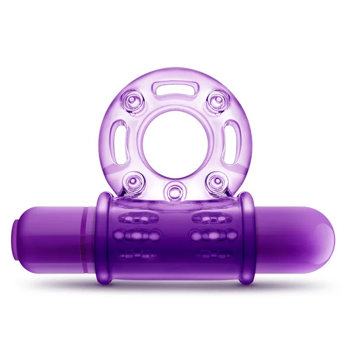 Blush Novelties Couples | Play With Me - Couples Play - Vibrating Cock Ring - Purple Blush Novelties Couples | Play With Me - Couples Play - Vibrating Cock Ring - Purple
