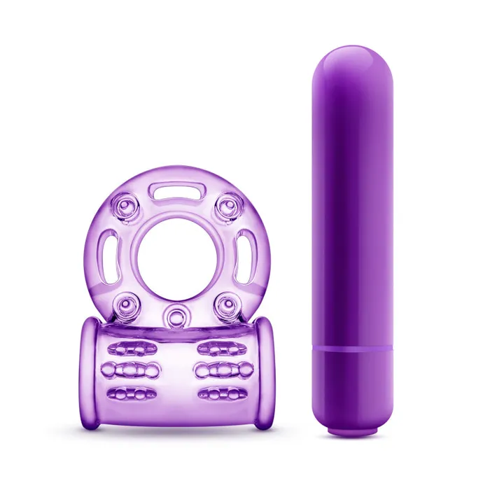 Blush Novelties Couples | Play With Me - Couples Play - Vibrating Cock Ring - Purple Blush Novelties Couples | Play With Me - Couples Play - Vibrating Cock Ring - Purple