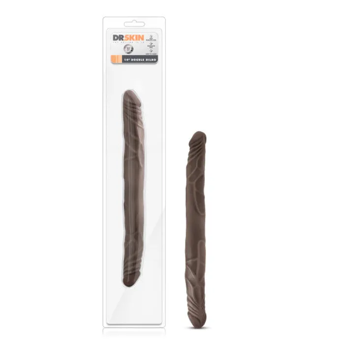 Blush Novelties Dildos | Dr. Skin - 14 Inch Double Dildo - Chocolate Blush Novelties Dildos | Dr. Skin - 14 Inch Double Dildo - Chocolate