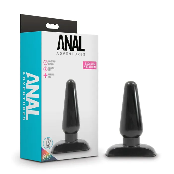 Blush Novelties Male Sex Toys Anal Adventures Basic Anal Plug Mediumbl18715 Blush Novelties Male Sex Toys Anal Adventures Basic Anal Plug Mediumbl18715