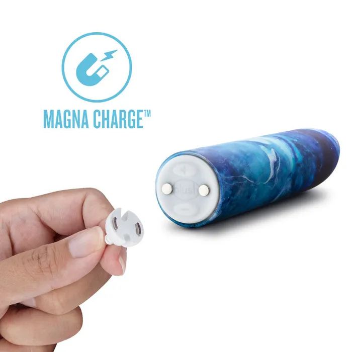 Blush Novelties Vibrators | Limited Addiction Mesmerize - Power Vibe - Azure Blue 10.2 cm USB Rechargeable Bullet Blush Novelties Vibrators | Limited Addiction Mesmerize - Power Vibe - Azure Blue 10.2 cm USB Rechargeable Bullet