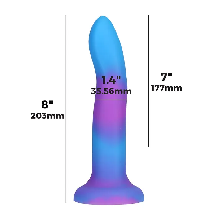 BMS Rave Addiction 8in Glow In The Dark Dildo | Dildos