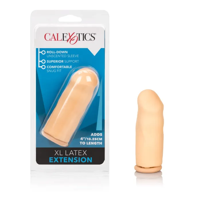 CalExotics Anal 4 Inch Latex Extension Ivory