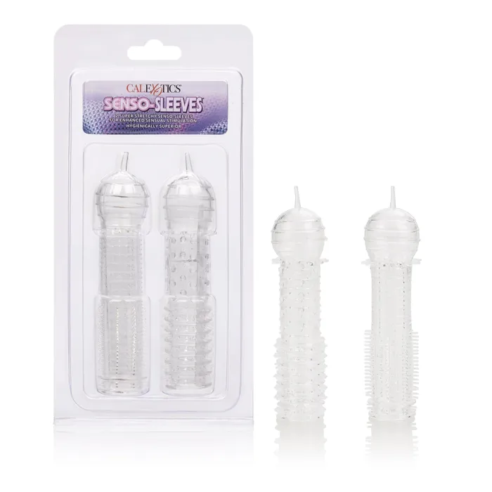 CalExotics Male Sex Toys Silicone Sleeve 2 Pack