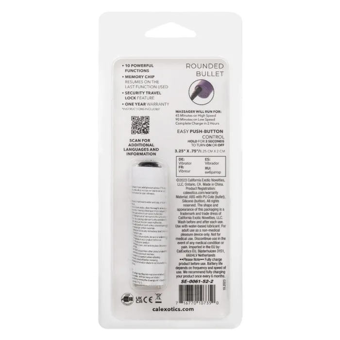 Calexotics Turbo Buzz Rounded Bullet - Purple | Vibrators Calexotics Turbo Buzz Rounded Bullet - Purple | Vibrators